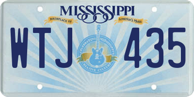 MS license plate WTJ435