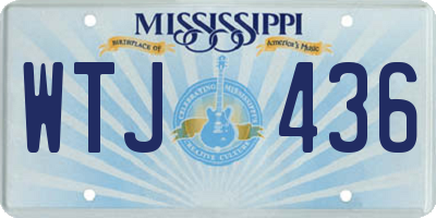 MS license plate WTJ436