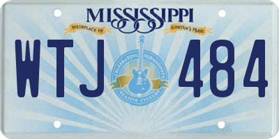 MS license plate WTJ484