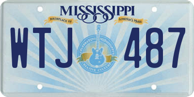 MS license plate WTJ487