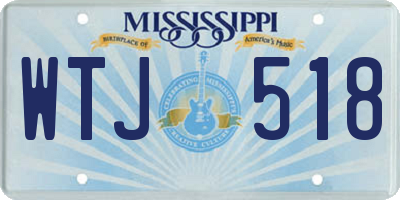 MS license plate WTJ518