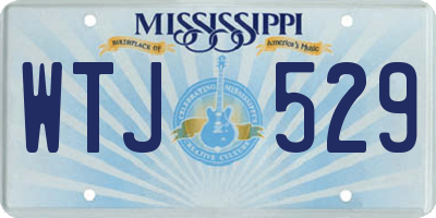 MS license plate WTJ529
