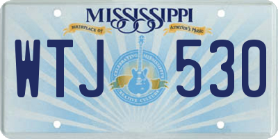 MS license plate WTJ530