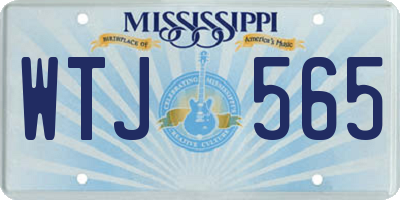 MS license plate WTJ565