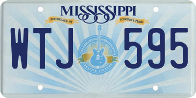 MS license plate WTJ595