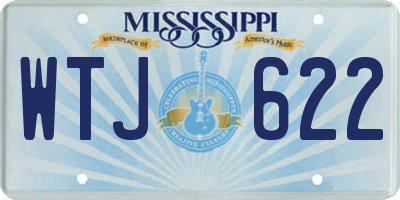 MS license plate WTJ622