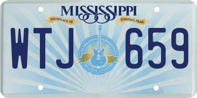 MS license plate WTJ659