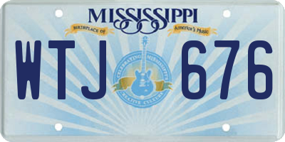MS license plate WTJ676