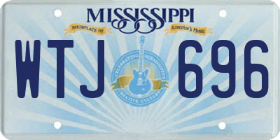 MS license plate WTJ696