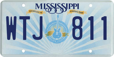 MS license plate WTJ811