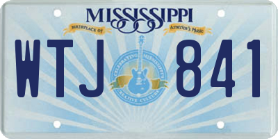 MS license plate WTJ841