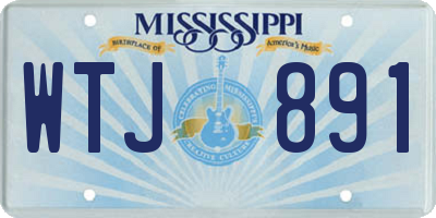 MS license plate WTJ891
