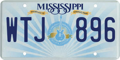 MS license plate WTJ896