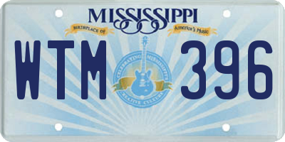 MS license plate WTM396