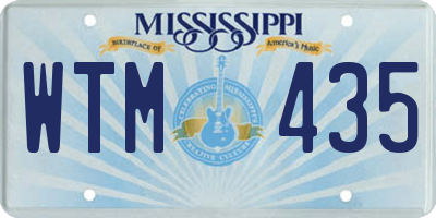 MS license plate WTM435