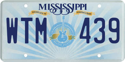 MS license plate WTM439