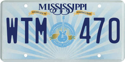 MS license plate WTM470