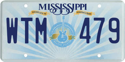 MS license plate WTM479