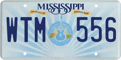 MS license plate WTM556