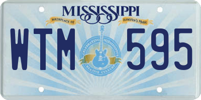MS license plate WTM595