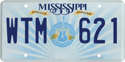 MS license plate WTM621