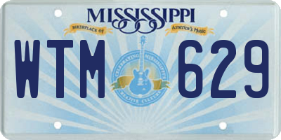 MS license plate WTM629