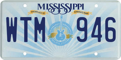 MS license plate WTM946