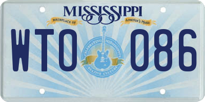 MS license plate WTO086