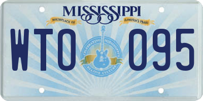 MS license plate WTO095