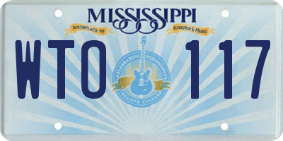 MS license plate WTO117