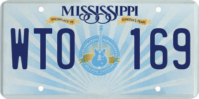 MS license plate WTO169