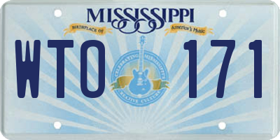 MS license plate WTO171