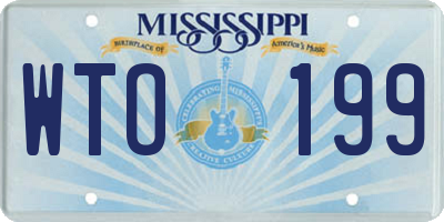 MS license plate WTO199