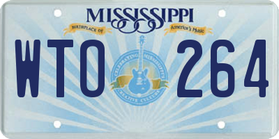 MS license plate WTO264