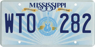 MS license plate WTO282