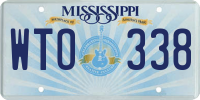 MS license plate WTO338