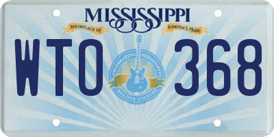 MS license plate WTO368