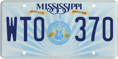 MS license plate WTO370