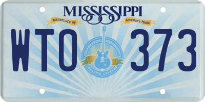 MS license plate WTO373
