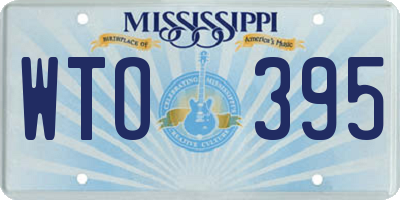 MS license plate WTO395