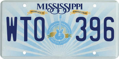 MS license plate WTO396