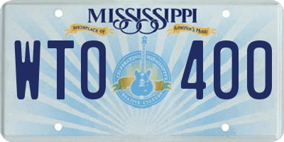 MS license plate WTO400
