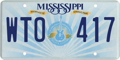 MS license plate WTO417