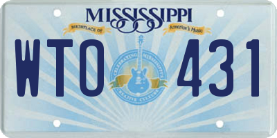 MS license plate WTO431