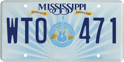 MS license plate WTO471