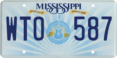 MS license plate WTO587