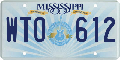 MS license plate WTO612