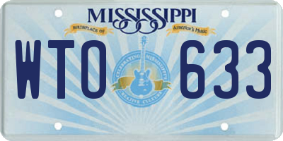 MS license plate WTO633