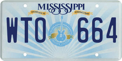 MS license plate WTO664