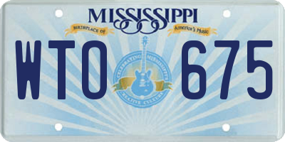 MS license plate WTO675